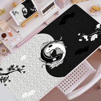 Gaming Mouse Pads Yin Yang Koi Taichi Neutral Xxl Table Mats Computer Big Mouse Pad Company Large Gamer Mouse Pad Fish Desk mat 800x300x2mm white