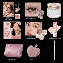 Flower Know Makeup Set Little Angel Collection Make Up Gift Box Eye Shadow Blush Matte Lipstick Highlighter Full Kit All In One gray