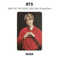BTS MAP OF THE SOUL ON:E Mini PhotoCard Official Photocard SUGA 06 black