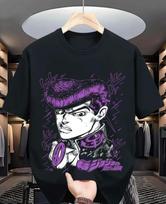 Jojo s Bizarre Diego Brando T-shirt Anime Manga Graphic Tee All Size Black Shirt L