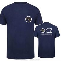 2025 New CZ Ceska Zbrojovka Czech Firearms T Shirt Tops Summer Short Sleeve Tshirt Cotton Tshirt clothing S black