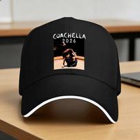 J-Justin B-Bieber 2026 Coachella One Less Lonely Girl Baseball Cap Summer Casual Trucker Hat Men Outdoor Sports Baseball Caps One Size black