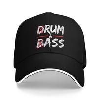 Vintage Drum &Amp; Bass  - Rum &Amp; Ass Funny Baseball Cap  Fashion Men Women Hip Hop Hats Sun-Proof Baseball Caps One Size black