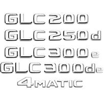 Automobilio galinės bagažinės raidės Logotipas Emblema Ženklelis Lipdukas Mercedes Benz GLC klasės X253 4MATIC GLC300de GLC300e GLC350e GLC250d GLC300 GLC260