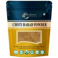 Brijbooti Choti Harad Powder 250g | Kali Harad | Haritaki | Weight Loss & Digestion | Organic Black Himej | Myrobalan | Terminalia Chebula | Kad