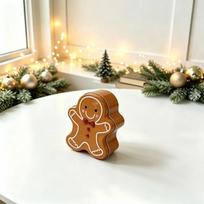 Christmas Special-shaped Iron Box, Gingerbread Man Santa Claus Candy Storage Iron Box, Gift Empty Box Gingerbread Man Design