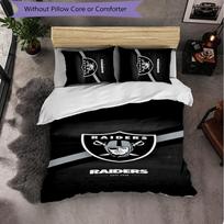 Las Vegas Raiders Pattern Microfiber 3Pcs Bedding Set Decor Duvet Cover Set For Bedroom Home Use 135cm*200cm