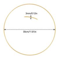 10-50cm Auksinės Metalinės Gėlės Lankai Senoviniai Girliandos Žiedai Vainiko Rėmas Apvalūs Žiedai Kalėdinė Dekoracija 30cm-Round Rings