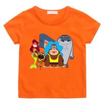 Zig and Sharko Manga Clothing Tee-shirt Punk Versatile Summer Cartoon Hoodie Sleeve 100%Cotton Camisetas Casual High Quality 110