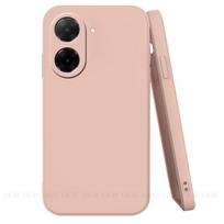 For Cover Xiaomi Poco C71 Case Poco C71 Capas Protective Original Liquid Silicone Shockproof Soft TPU Case Poco C71 C 71 Fundas Poco C71 šviesiai rausvos spalvos