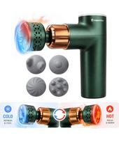 Masažo pistoletas su šildomu/vėsinamu antgaliu inSPORTline ChillFrost • 1800 mAh • 1600–2800 RPM • Iki 6 mm - Žalia