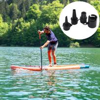 1 rinkinys Irklas Pripučiama valtis Adapteris Sup Pompos Antgaliai Oras Aitvaras Vožtuvo Adapteris Standartinis Schrader Irklentės Antgalis Pompos Konverteris one set black