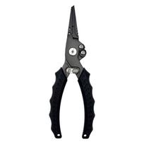 Fishing Multitool Metal Fishing Pliers Fishing Line Cutter Rings Openers Multifunctional Hook Remover Fishing Tackle L gray