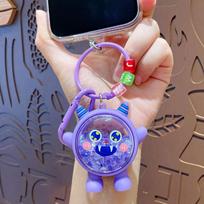 Creative Fragrant Bead Shaker Keychain Pendant Car Lanyard School Bag Accessories Fragrant Yiwu Small Gifts Opp bag packaging white