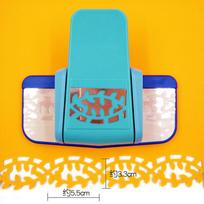 Extra-large labor-saving blank frame pattern lace embossing printing machine kindergarten manual DIY production tools white