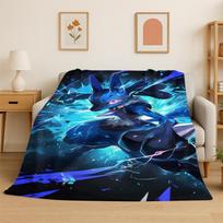 Mielas Pokemonas Pikachu Animacinis Flanelinis Antklodė Minkštas Šiltas Mesti Antklodė Miegamajam Svetainei Lovai Kelionei Stovyklavimui Iškylai Vaikui 100x125cm