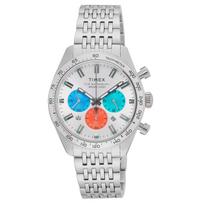 Waterbury Watch Quartz 10 ATM Water Resistant Mineral Glass Multicolor Dial TW2V42400 [TIMEX] Men's [Authentic] white