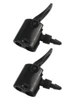 Pump Nozzle Accessories Bicycle Dual Head Kit Parts black