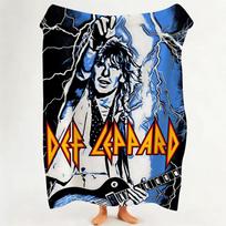 Music D Def L Leppard  Flannel  Blanket Suitable for Sofa Living Room Bedroom 75cmx90cm black