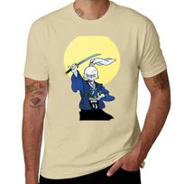 Usagi Yojimbo Usagi Rabbit Samurai Moon Katana Sword Kimono Ronin Miyamoto Usagi Stan Sakai Japan Edo Era E Tshirt L beige
