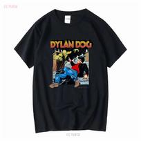 Vintažiniai 1992 m. Dylan Dog marškinėliai 90-ųjų 1990-ųjų Italų Baisiojo Komikso Vintažiniai Išplauti Grafiniai Minkšti Stilingi Viršutiniai Drabužiai Kasdieniam Dėvėjimui Vyrams 2XL black