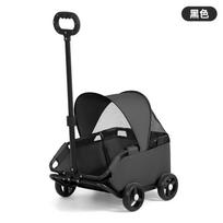 Small Pet Stroller for Dogs Cats Teddy Bears Outdoor Activities Lightweight and Foldable Car Accessories gray