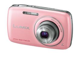 Panasonic LUMIX DMC-S1-P Compact Digital Camera, Pink, 12.1MP, 4x Optical Zoom, LEICA DC Lens rožinė