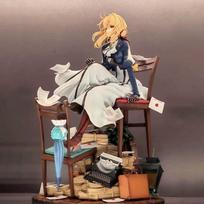 28cm Violet Evergarden Girl Anime Figure Pvc Pvc Action Figue Model Statue Adult Collection Adult Toys Doll Gifts white