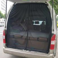 For VW T5 T6 Tailgate Barn Door Magnetic Insect Mosquito Fly Screen Net Camper Van Car Interior Curtains AccessoriesGood product 1Pcs gray