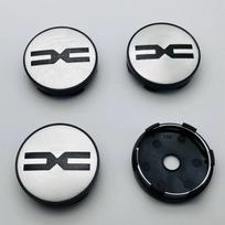 4pcs 3D 60mm Car Wheel Center Caps Whit Emblem LOGO NBDFGZ Sticker Rim  Hub Cover Car Styling Auto Accessories for DACIA Spring Duster Silver Black Dacia