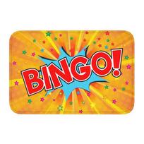 Game Bingo Balls Cards Front Door Mat Anti-Slip Indoor Waterproof Doormat Floor Bath Entrance Rug Carpet 40cmx60cm red