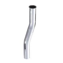 Manual Urinal Flush Valve Hand Press Delay Feature Stainless Steel Inlet Outlet Bellows Pipe for Hotel Public Restroom E 15cm