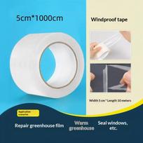 Window Insulation Sealing Tape Residue Free Clear Adhesive Film Winter Cold Proof for Sliding Glass Door Window Gap 1000cm gray