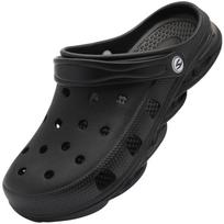 HOBIBEAR Unisex Garden Klumpės Batai Šlepetės Sandalai vyrams ir moterims 45 black
