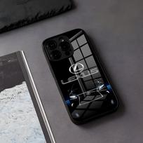 Prabangus L-Lexus-S dėklas telefonui IPhone 17 Air 16 E Pro Max 15 14 13 Mini 12 Pro 11 Max Plus Juodas stiklinis dangtelis iPhone 15 Pro