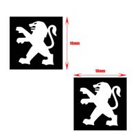 Peugeot Automobilio Nuotolinio Rakto Lipdukai Ženklelis Emblema Automobilio Aksesuarai Peugeot GT Line 208 301 308 408 508 2008 3008 4008 5008 407 607 10Pcs