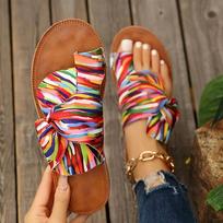 Women Anti-Slip Slippers Fashion Trend Soft Sole Flat Heel Sandals Wear-Resistant Comfortable Home Slides 40