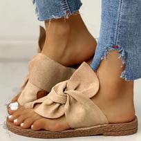 Women Anti-Slip Slippers Fashion Trend Soft Sole Flat Heel Sandals Wear-Resistant Comfortable Home Slides 43 abrikosas