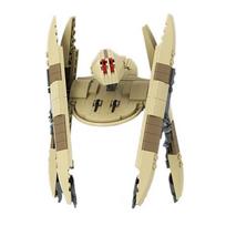 War Movie Series Titanium Automatic Robot Building Blocks MOC Vulture Droid Model Kids Puzzle Assembly Toys Birthday Gift geltona