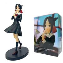 Love Is War Anime Figure 18cm Kawaii Girl Fujiwara Chika Shinomiya Kaguya Action Collectible Model Doll Toy Gift gray