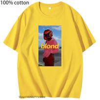Frank O-ocean Blond T-Shirts R B Music Graphic T Shirts Fashion Women Clothing Cotton Blues High Street Casual 3XL gray