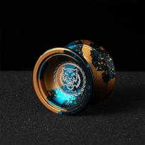 Yoyo Profesionalus Maginis Yoyo Metalo Yoyo Su 10 Rutulinių Guolių Lydinio Aliuminio Didelio Greičio Reaguojantis Yoyo Klasikiniai Žaislai Vaikams blue