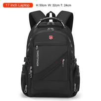 2026 Waterproof 17/20 Inch Laptop Backpack Men Airplane Travel Everyday Backpacks Women Oxford Rucksack Male School Bag Mochila juoda