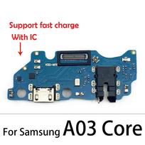 For Samsung A03S A035F A9 A920F A7 A750F A10 A105F A105FN A02S A025F A025U A02 A03 USB Port Dock Charging Connector Board Flex A03 Core  IC - A black
