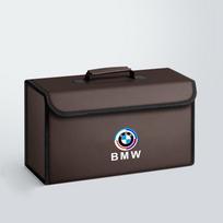 Automobilio bagažinės laikymo dėžės organizatorius Sulankstomas konteinerio maišelis BMW 50-mečiui 1 3 5 7 serijoms E83 F16 E70 Interjero aksesuarai rlpf46 ruda