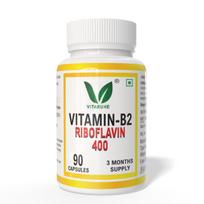 VITARUHE® Vitamin B2 Riboflavin – High Potency Vitamin B2 for Energy, Metabolism, Vision & Skin Health | Supports Red Blood Cell Formation & Ner