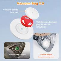 30PCS 3D Printing Filament Bags Vacuum Storage Bag Inlaid Double Zippers Seal Lightproof and Reusable 12.6x13.4 Inch white