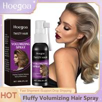 Fluffy Volumizing Hair Spray Non-greasy Quick-Drying Wash Free Increase Volume Styling Modeling Hairdressing Hair Shaping Spray 60ml black