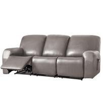 Elastic PU Recliner Cover: Full Coverage Waterproof Sofa Protector 3-Seater (8-piece set)
