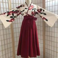 Kimono Mergaitė Sakura Japonijos Gėlių Spaudos Derliaus Suknelė Moteris Rytietiškas Kamelijos Meilės Kostiumas Haori Yukata Azijietiški Drabužiai M gray